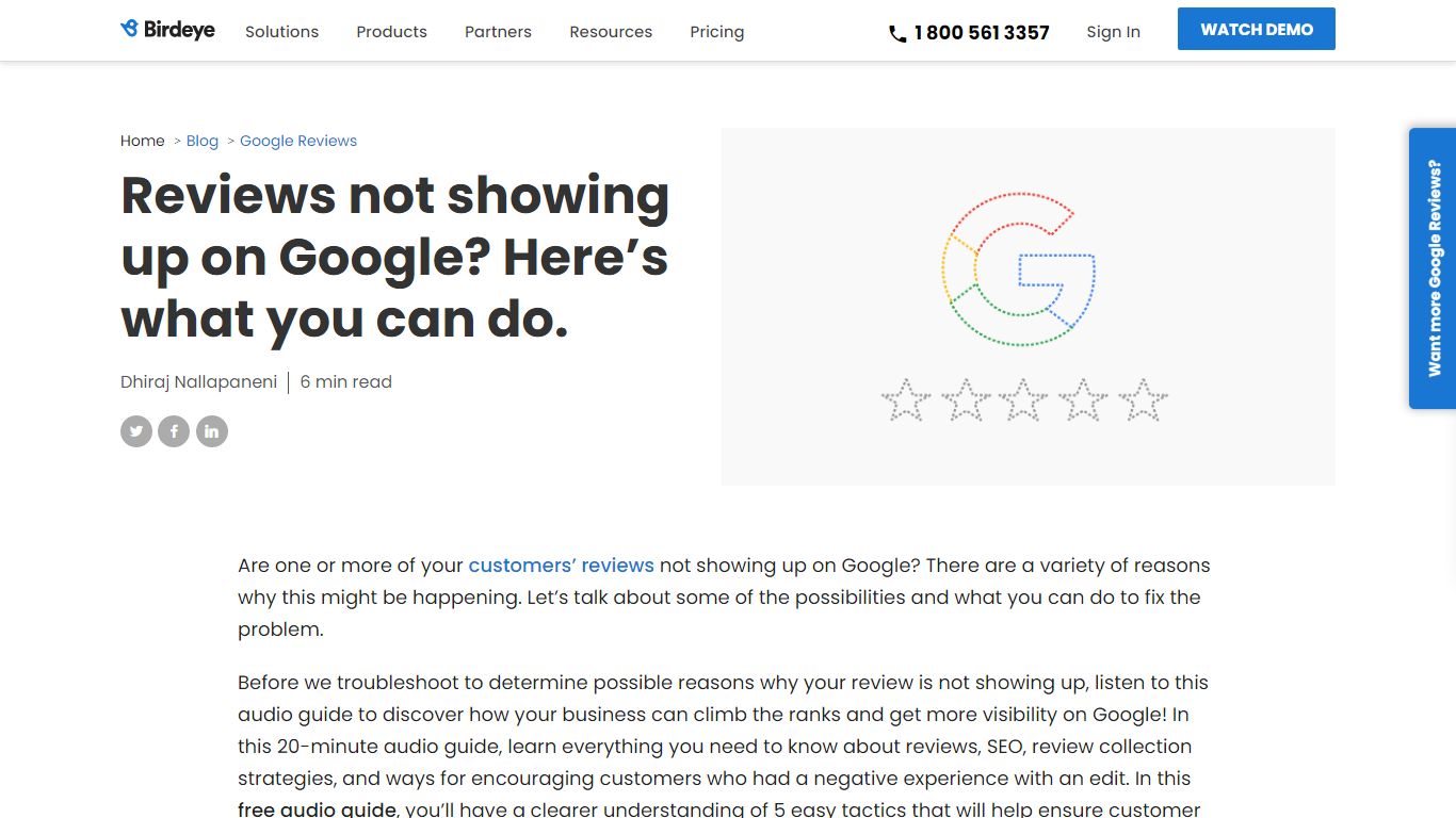 Reviews not showing up on Google? Here’s what you can do.